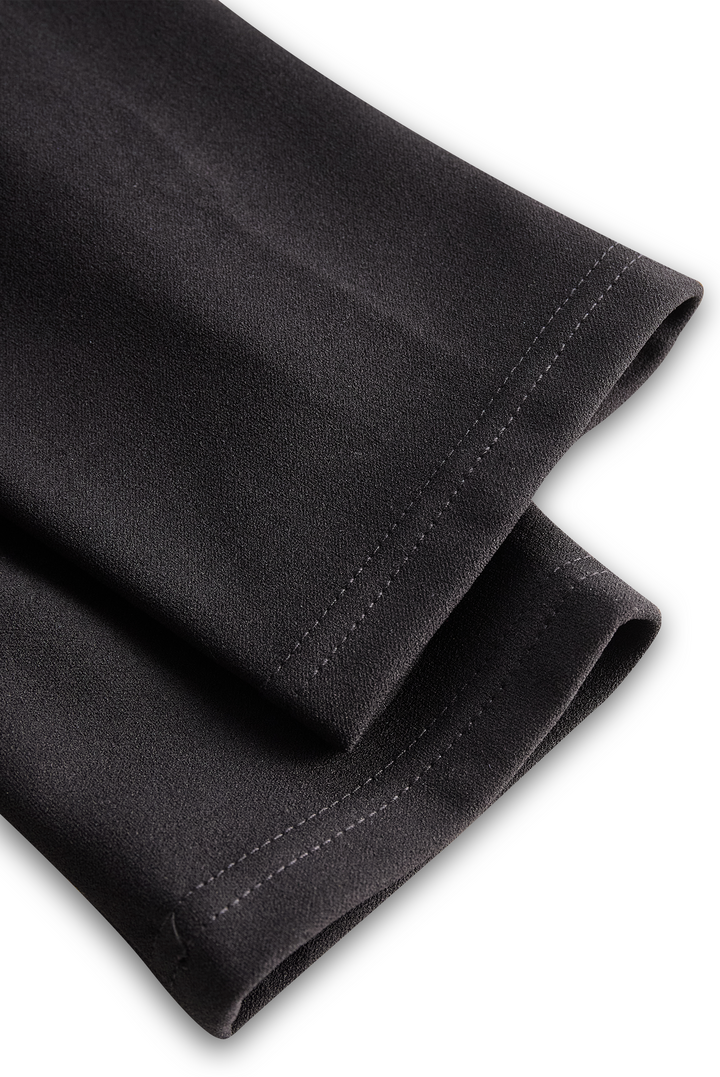 Isabella | Black Belted Sheath Dress