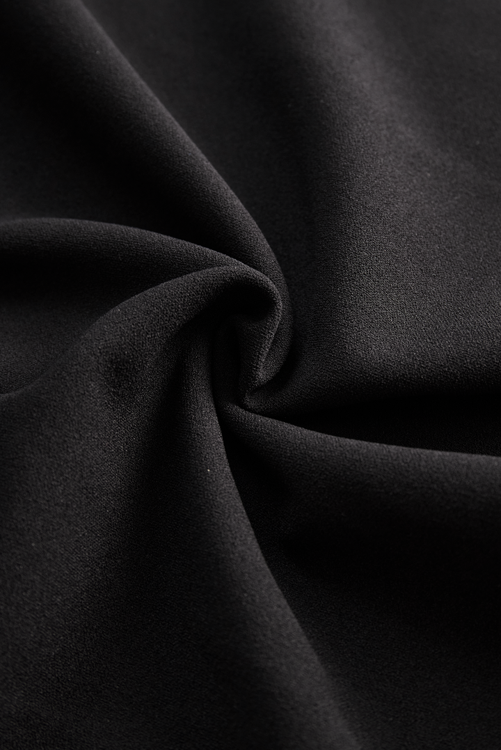 Isabella | Black Belted Sheath Dress