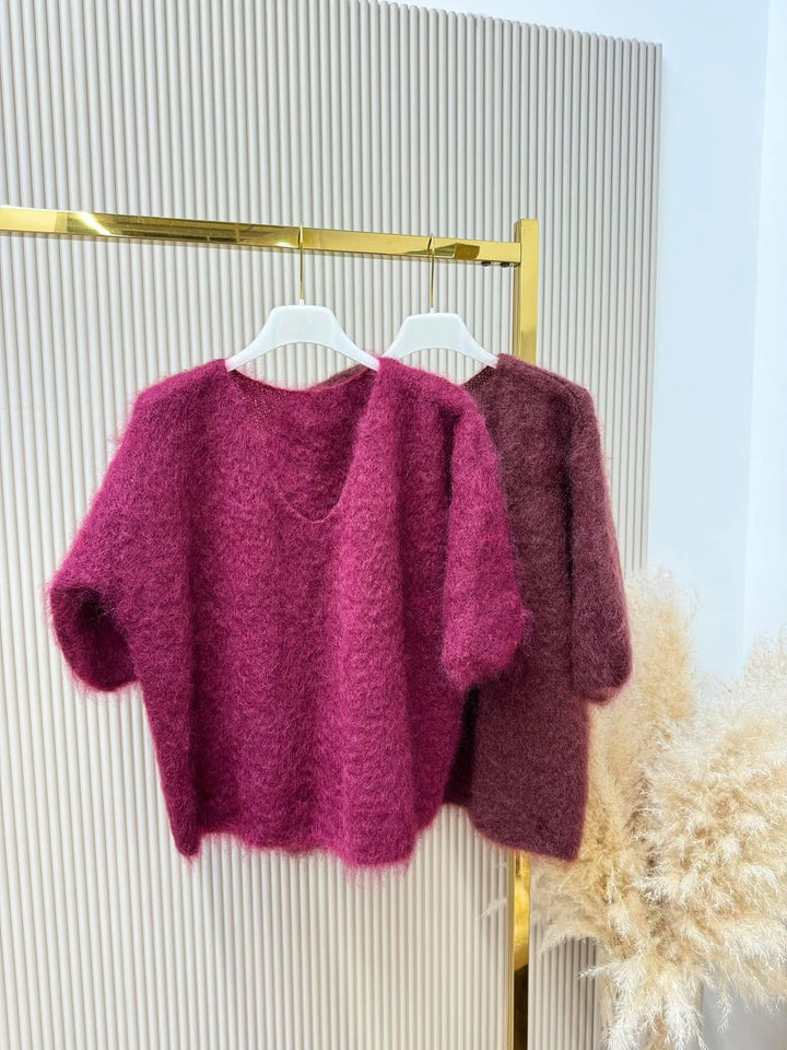 LINDA | Mjuk mohairärmtröja