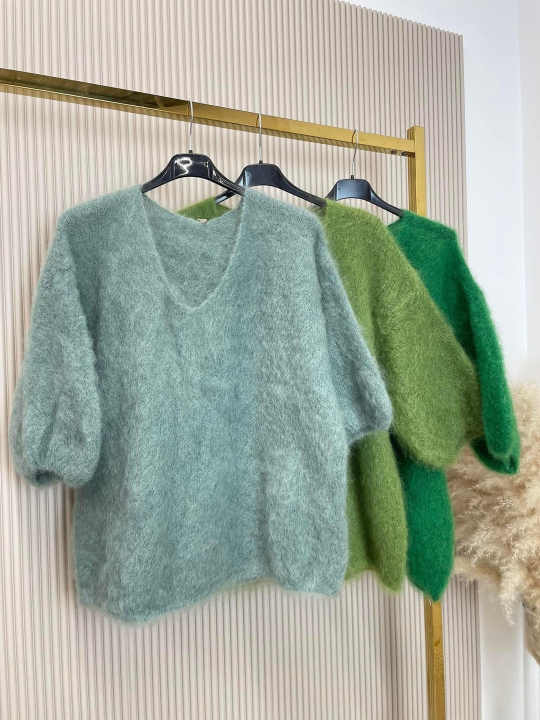 LINDA | Mjuk mohairärmtröja