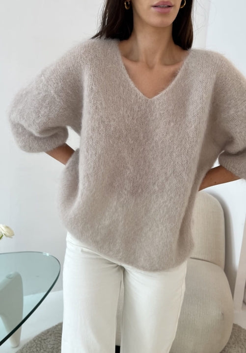LINDA | Mjuk mohairärmtröja