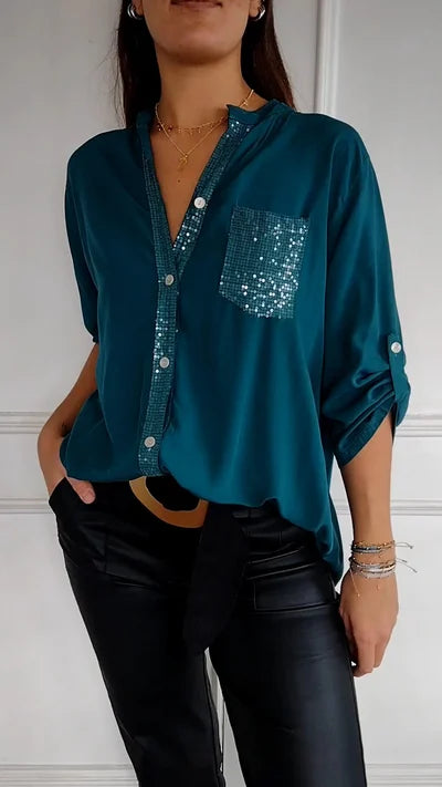 Mia | Elegant Glödande Blus
