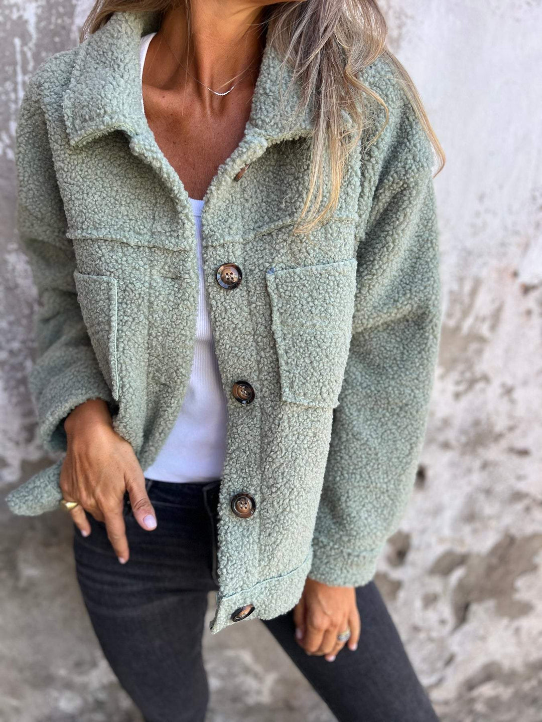Alizée Mysig Jacka Med Knappar