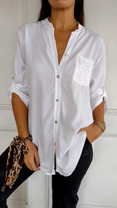 Mia | Elegant Glödande Blus