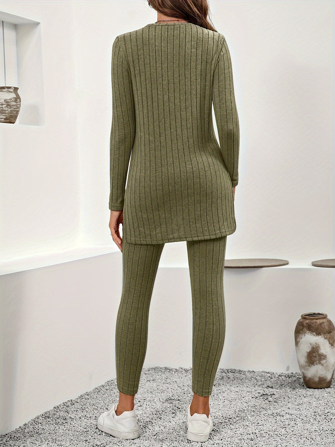 Mila Ribbad loungewear-set