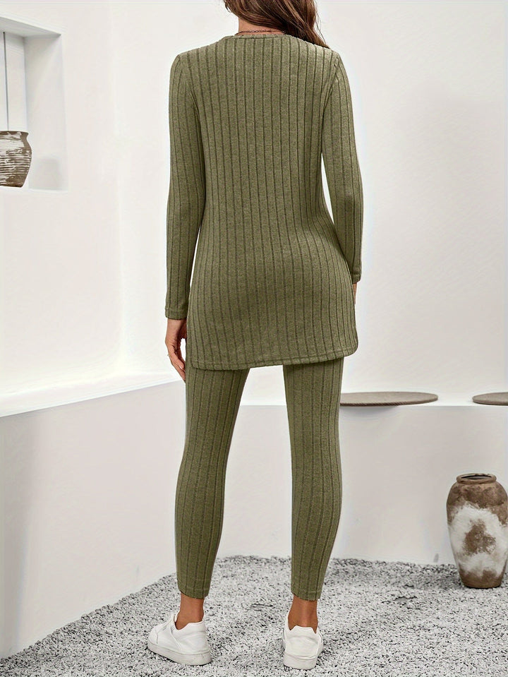 Mila Ribbad loungewear-set