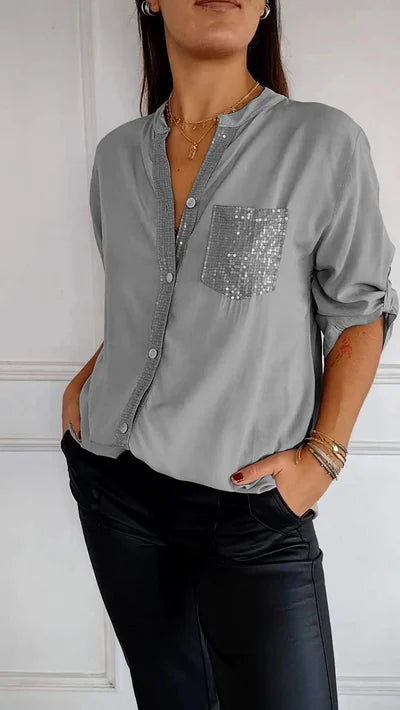 Mia | Elegant Glödande Blus