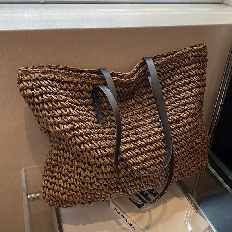 Trudi vävd tygväska