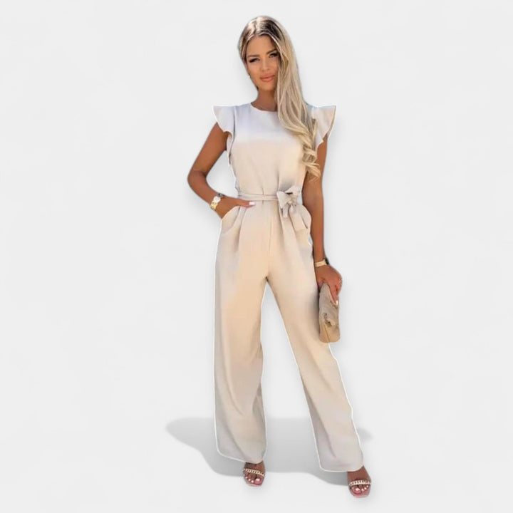 Elegant jumpsuit med skärp