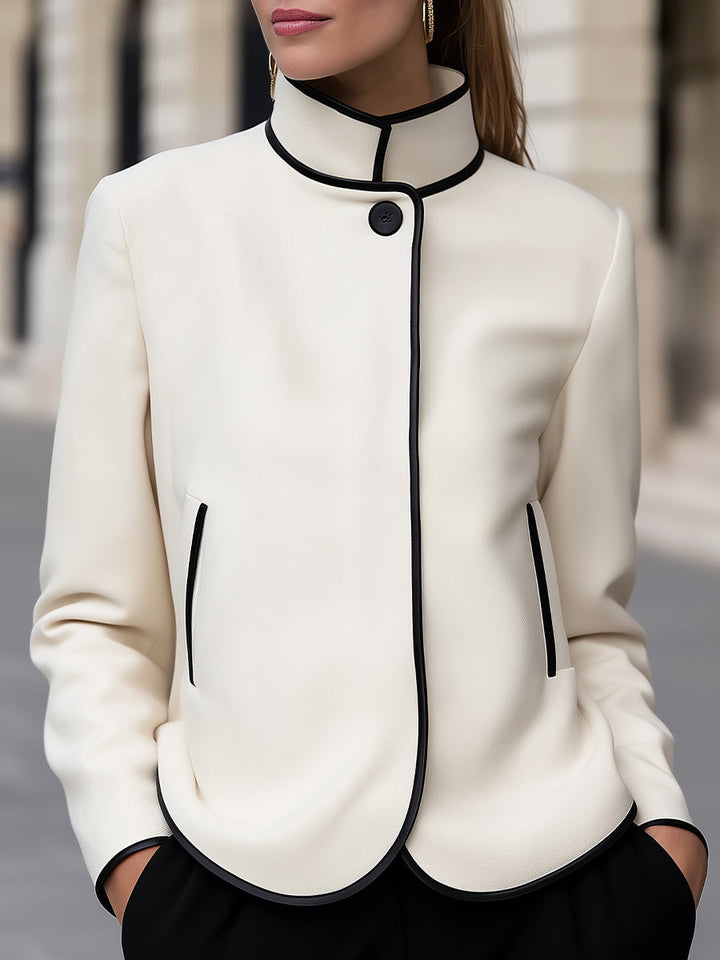 Elegant High Neck Jacket