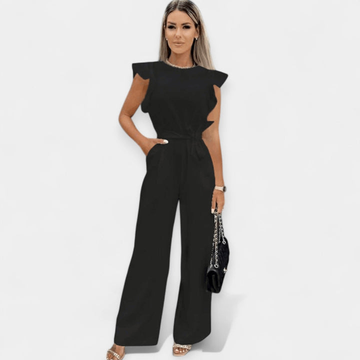 Elegant jumpsuit med skärp