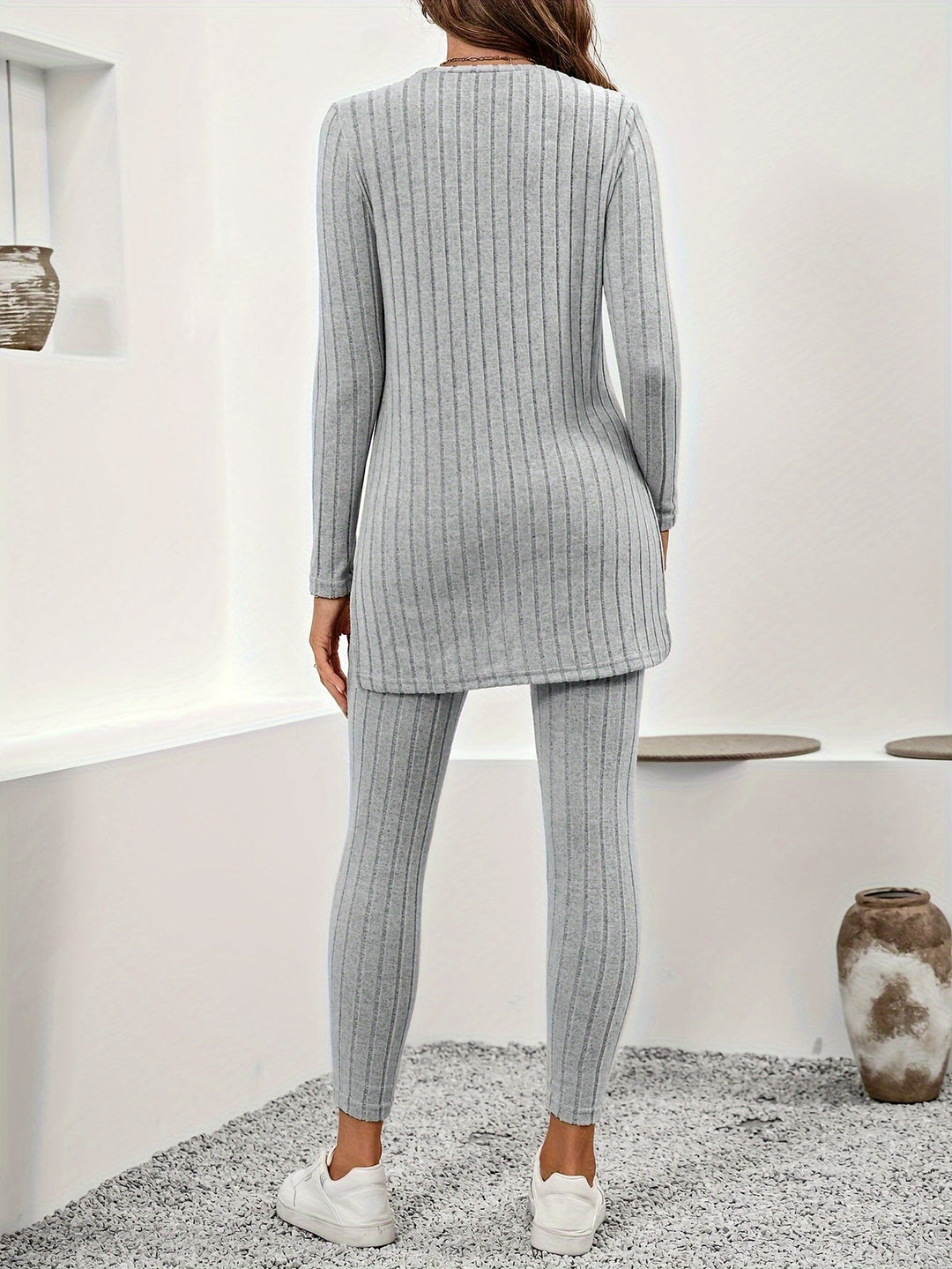 Mila Ribbad loungewear-set