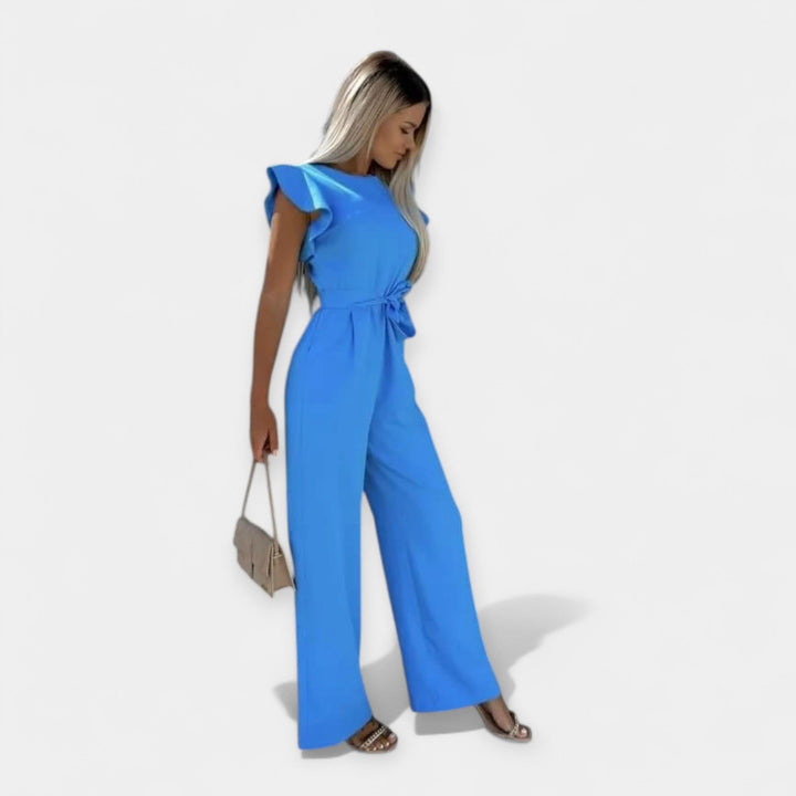Elegant jumpsuit med skärp