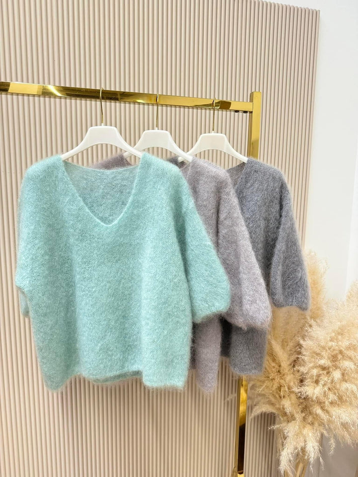 LINDA | Mjuk mohairärmtröja