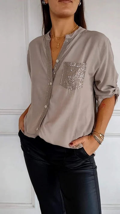 Mia | Elegant Glödande Blus