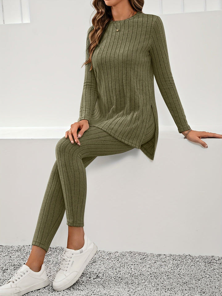 Mila Ribbad loungewear-set