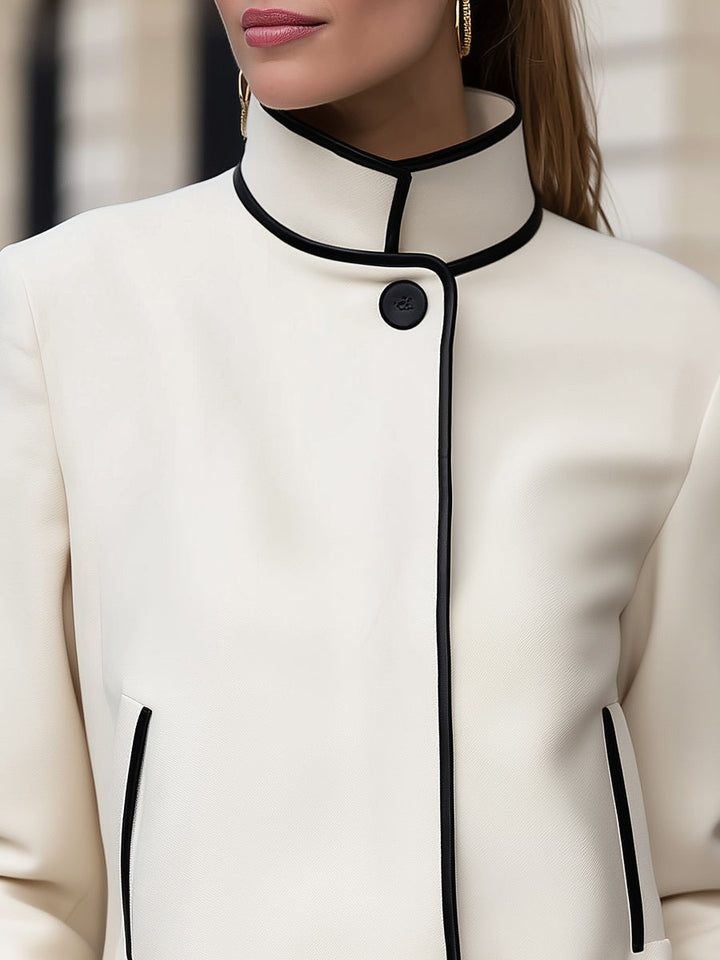 Elegant High Neck Jacket