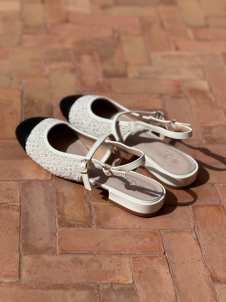 Maria™ | Slingbacks i tweed