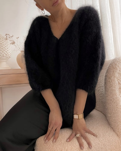 LINDA | Mjuk mohairärmtröja