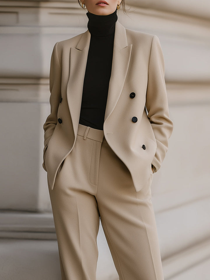 Elegant kavaj och byxa-set