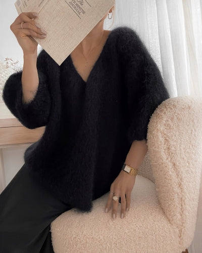 LINDA | Mjuk mohairärmtröja