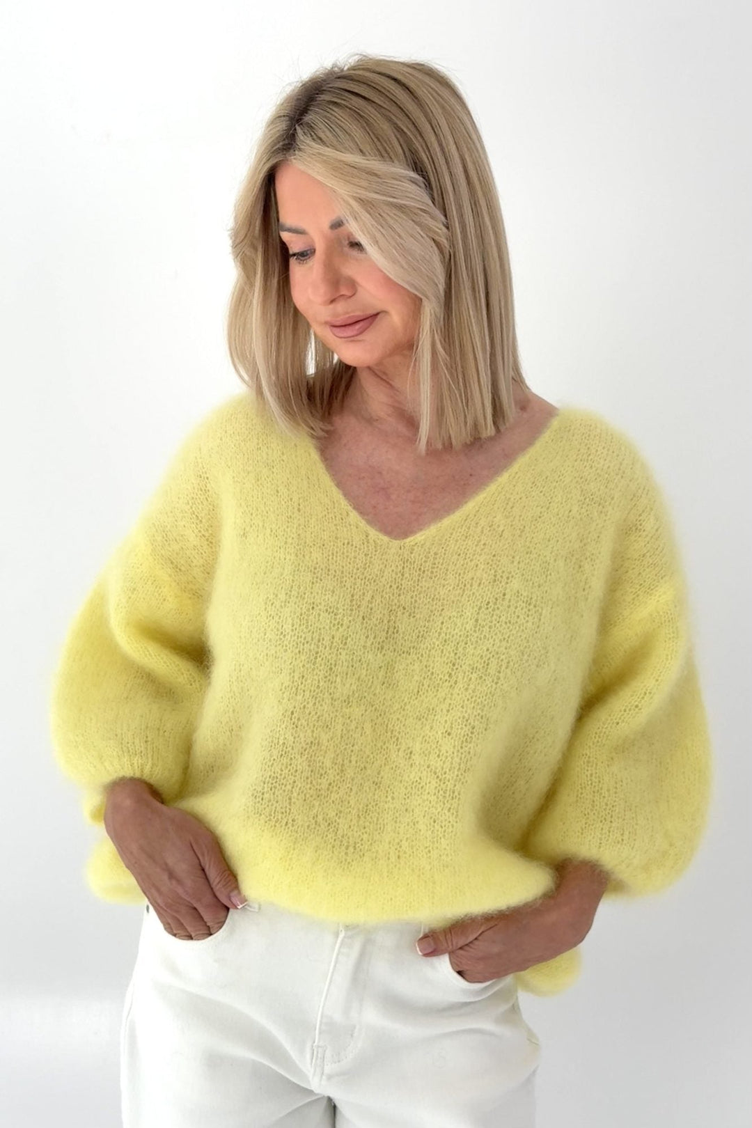 LINDA | Mjuk mohairärmtröja