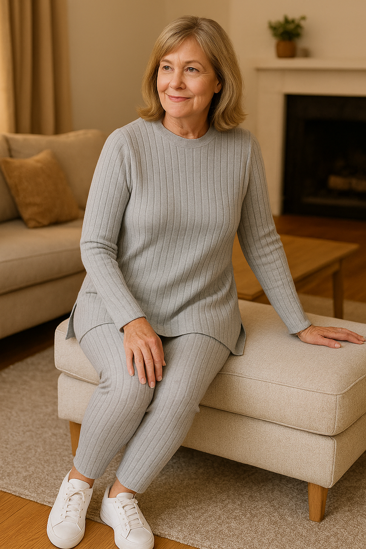 Mila Ribbad loungewear-set