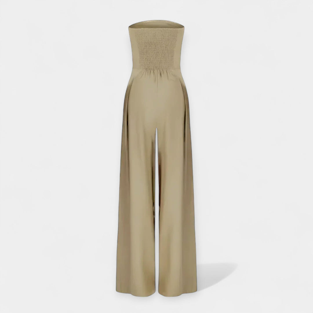 Elegant axelbandslös jumpsuit