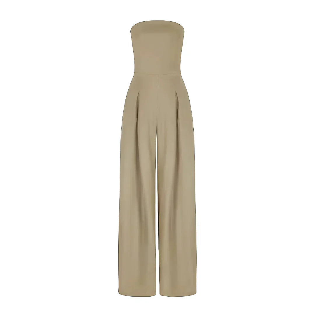 Elegant axelbandslös jumpsuit