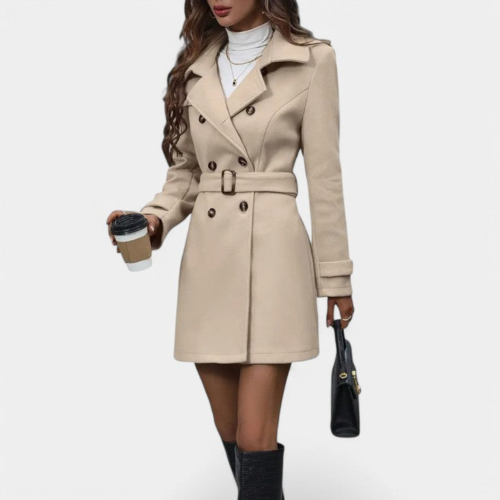 Zara | Elegant dubbel trenchcoat med skärp
