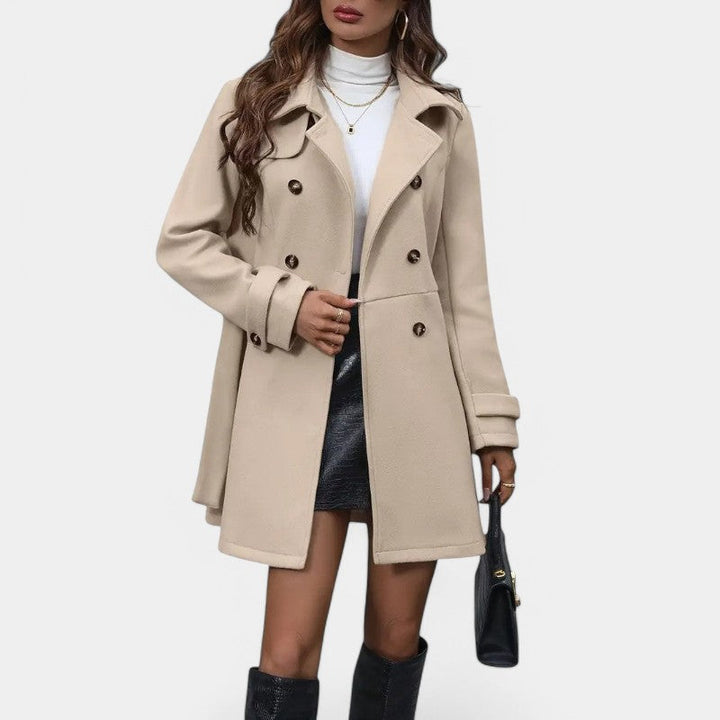 Zara | Elegant dubbel trenchcoat med skärp