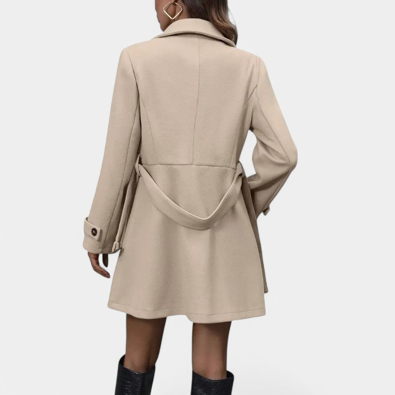 Zara | Elegant dubbel trenchcoat med skärp