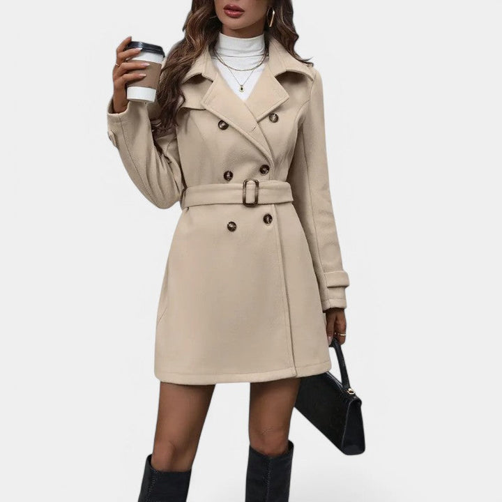 Zara | Elegant dubbel trenchcoat med skärp