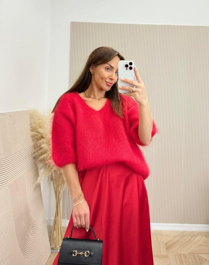 LINDA | Mjuk mohairärmtröja
