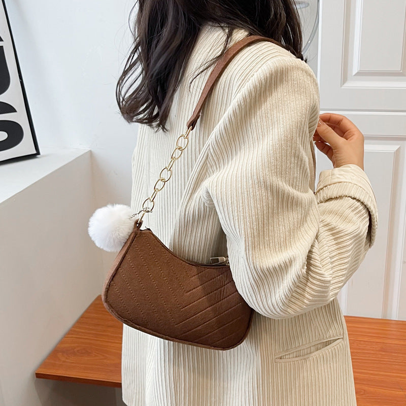 Elegant retro axelväska