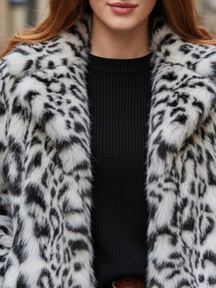 Faux Fur Leopard Jacket