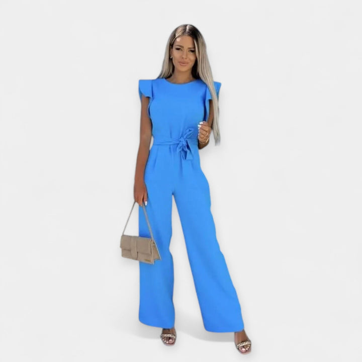 Elegant jumpsuit med skärp