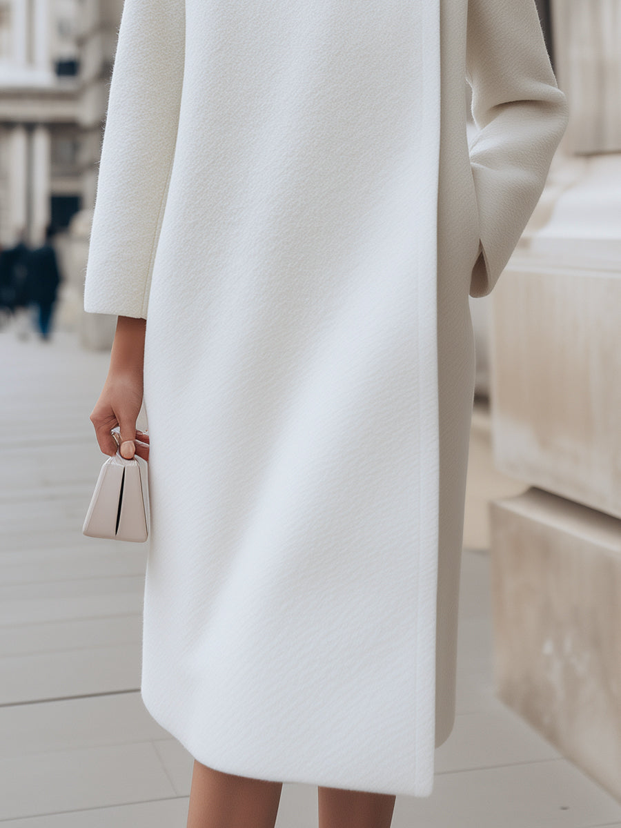 Buttoned Elegant Wool Coat
