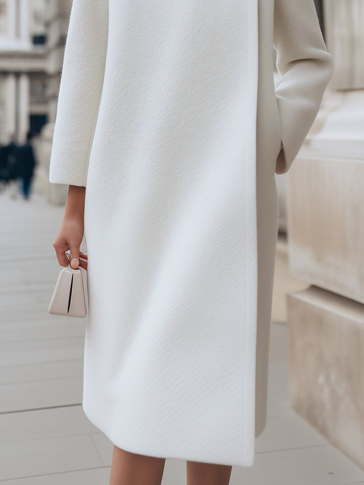 Buttoned Elegant Wool Coat