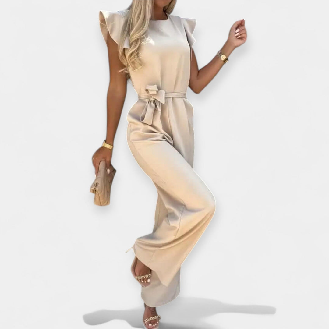 Elegant jumpsuit med skärp