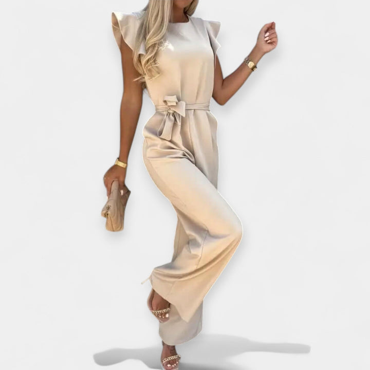 Elegant jumpsuit med skärp