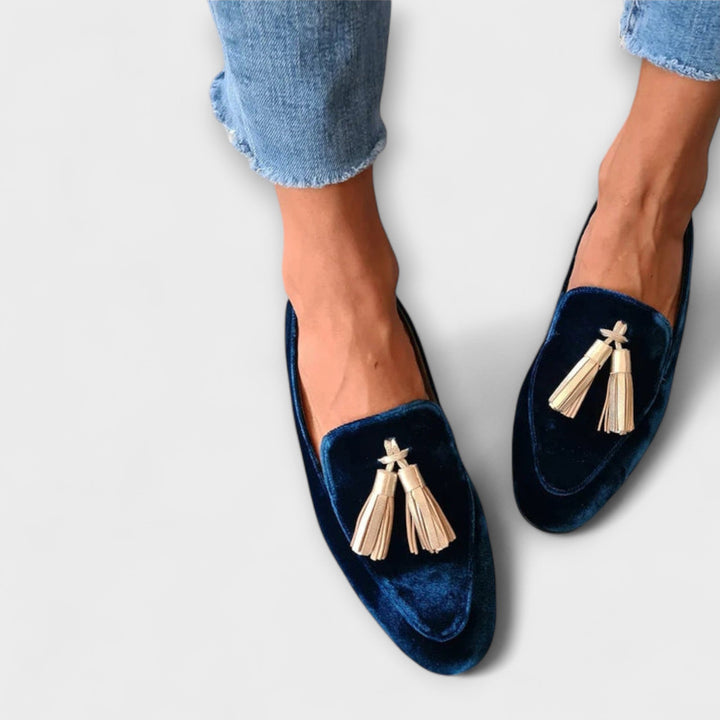 Carina™ | Vintageinspirerade loafers med tofsar