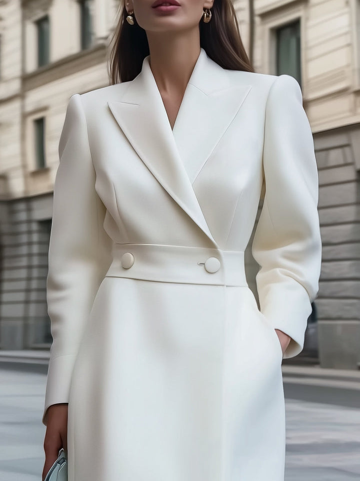 Chic Double-Breasted Wool Coat