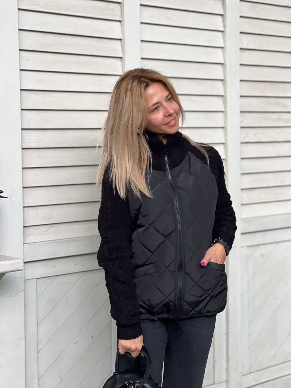 Nora Damjacka med Patchworkmönster