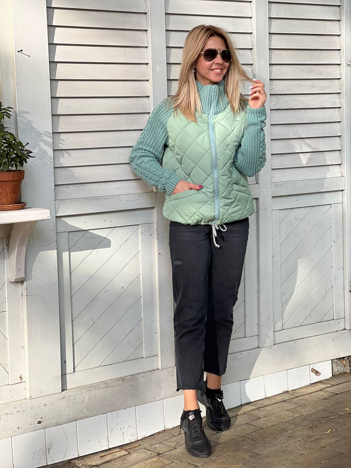 Nora Damjacka med Patchworkmönster