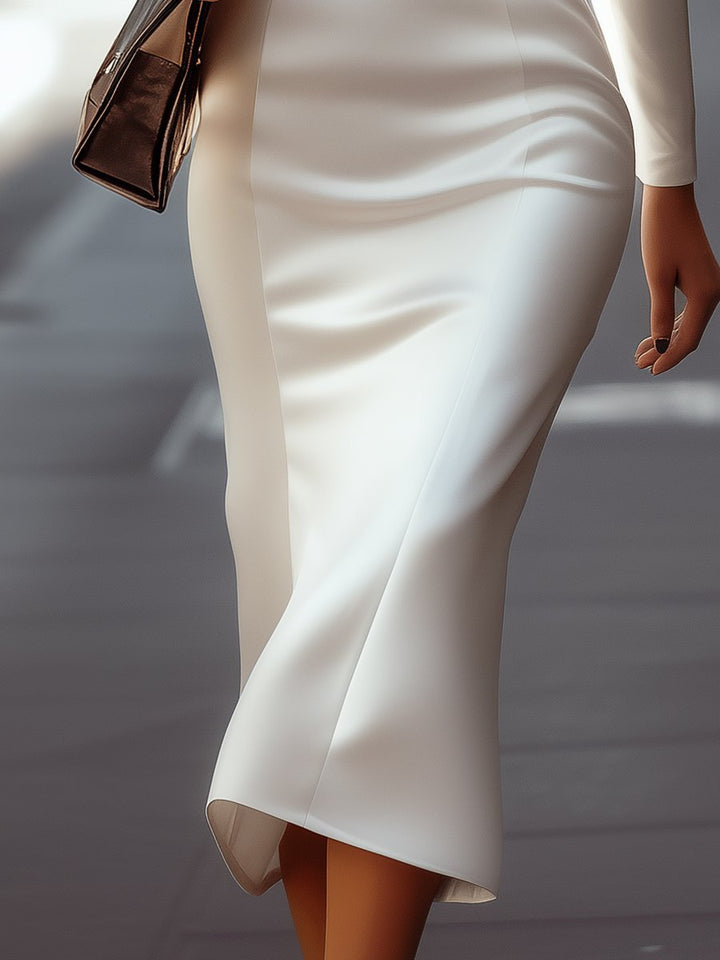 Clara | White Tailored Blazer Dress