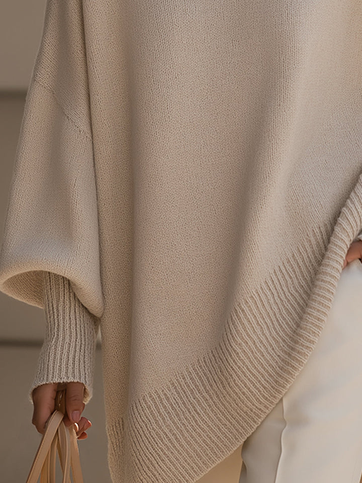 EMMA | OVERSIZED KNIT PONCHO SWEATER