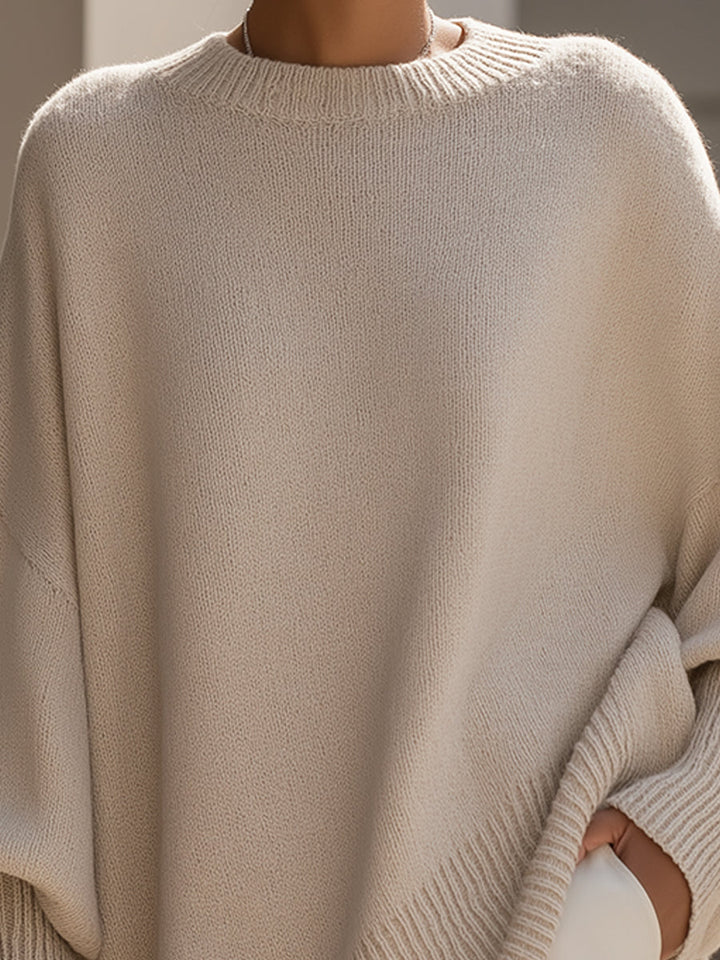 EMMA | OVERSIZED KNIT PONCHO SWEATER