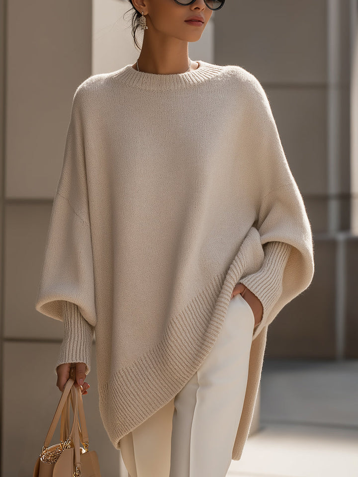 EMMA | OVERSIZED KNIT PONCHO SWEATER