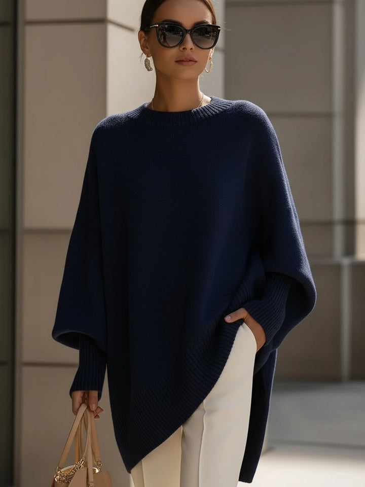 EMMA | OVERSIZED KNIT PONCHO SWEATER